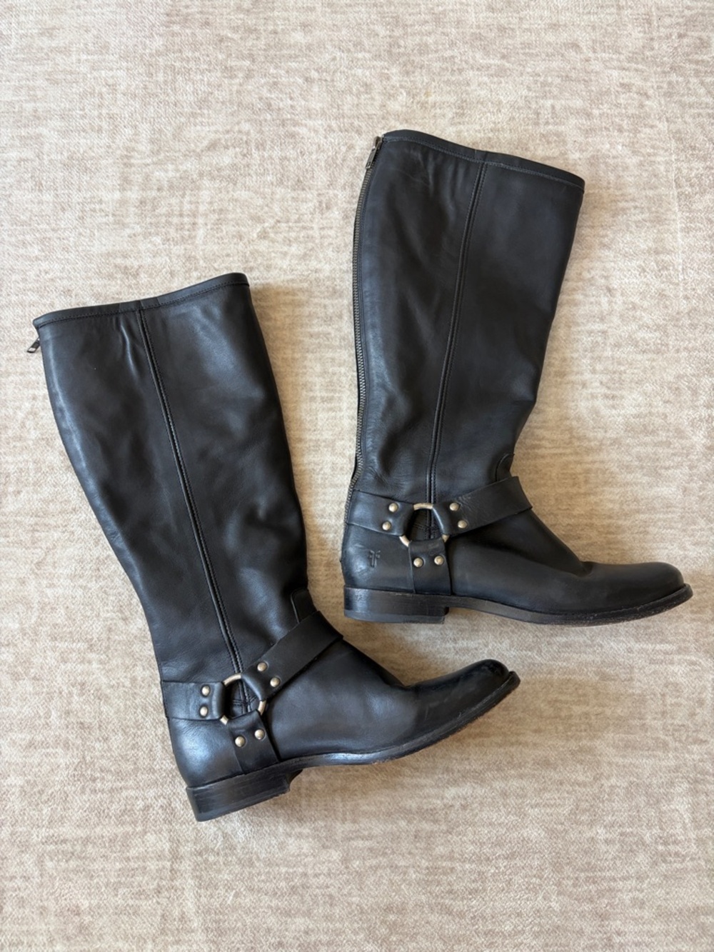 FRYE Black Phillip Harness Boots